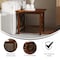 Flash Furniture Square 21.75 W, 21.75 L, Rubberwood (Parawood), Walnut LFS-4002-WAL-GG - alternate 7
